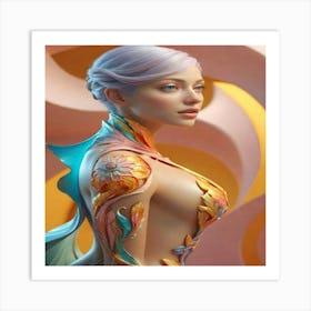 Beautiful Woman Art Print