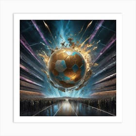 Soccer Ball paintings art print Art Print