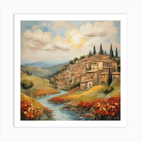 Lively Landscapes Italian Impasto Art Print 0 Art Print