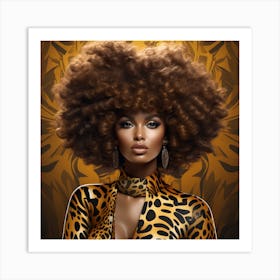 Afro Hair 10 Art Print