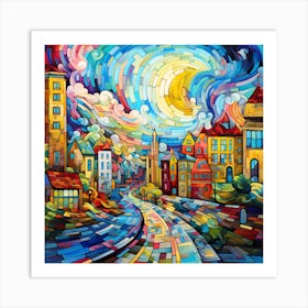 Cityscape Painting Art Print