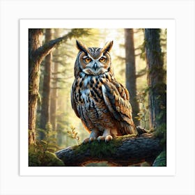 Great Horned Owl 7 Art Print