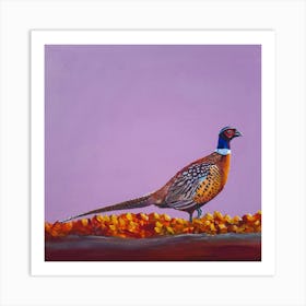 Autumnal pheasant SB Art Print