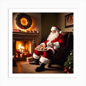 Christmas Santa 10 Art Print