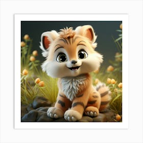 Cute Tiger 6 Art Print