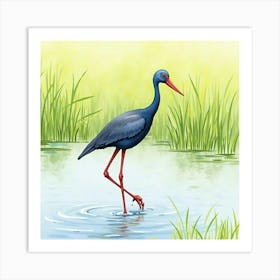 Blue Heron 1 Art Print