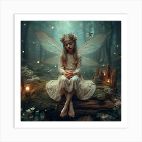 Fairy In The Forest 31 Art Print