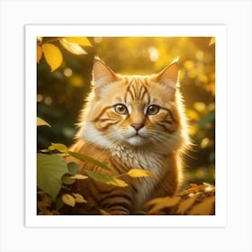 Orange Tabby Cat Art Print