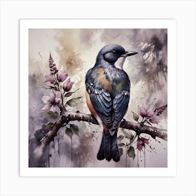 Bird On A Branch 1 Art Print