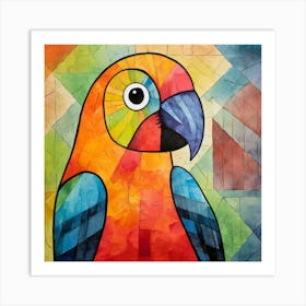 Colorful Parrot 5 Art Print