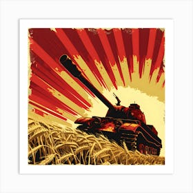 Soviet Strong Tank Propaganda Art Print