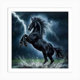 Lightning Horse 28 Art Print