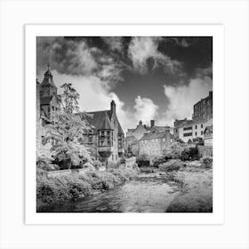 Scenic Dean Village In Edinburgh Art Print