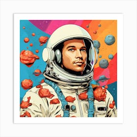 Astronaut In Space 5 Art Print