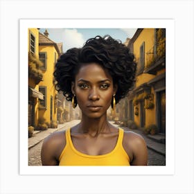 Ebony Queen of the Town Art Print