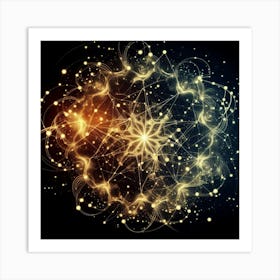 Golden Star Art Print