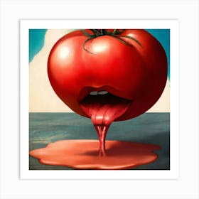 Tomato Dripping Art Print