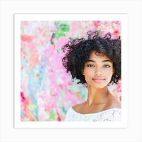 Beautiful African American Woman Art Print