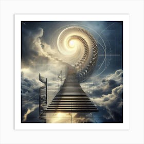 Spiral Stairway To Heaven 1 Art Print