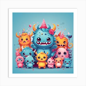 Little Monsters Art Print