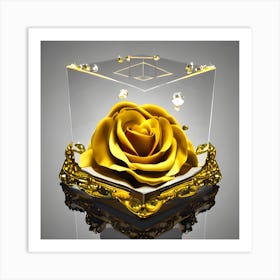 Golden Rose 6 Art Print