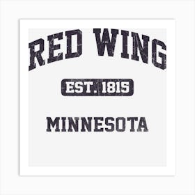 Red Wing Minnesota Mn Vintage State Athletic Style Art Print