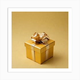 Gold Gift Box 5 Art Print