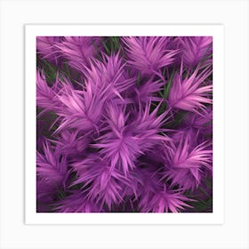 Purple Grass 3 Art Print