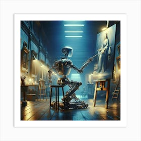 Artist At Work Art Print