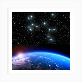 Constellations In The Sky   Art Print