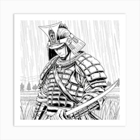 Samurai Art 71 Art Print