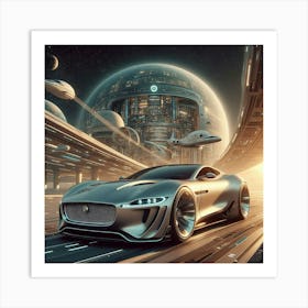 Futuristic Car 1 Art Print