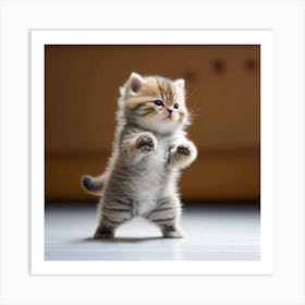 funny cat Art Print