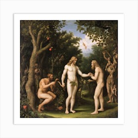 Adam And Eve Art Print