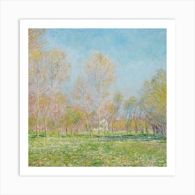 Claude Monet'S Spring Garden Art Print