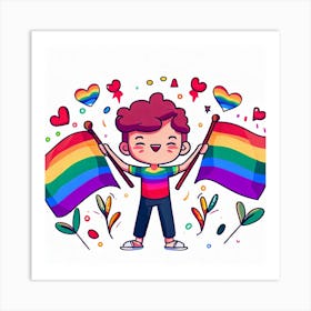 happy pride Art Print