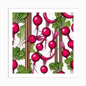 Radish As A Frame (61) Art Print