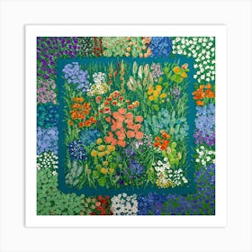 Garden Of Flowers 1 Art Print