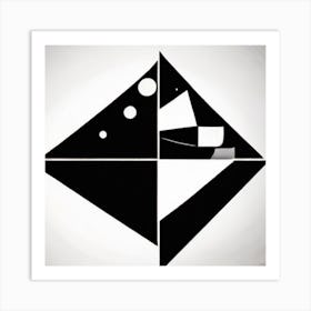 Geometric Triangles Art Print