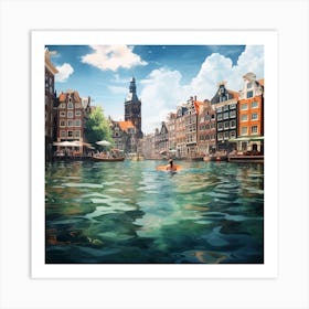 Amsterdam Canal Art Print