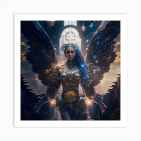 Steampunk Angel 2 Art Print