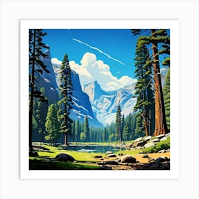 Yosemite National Park Giant Sequoia Trees Art Print