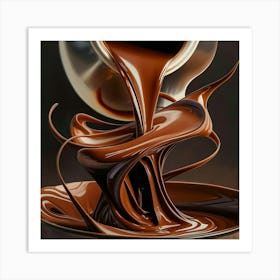 Chocolate Pouring 2 Art Print