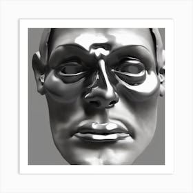 Man'S Face 1 Art Print