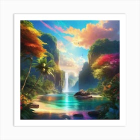 paradise beach 4 Art Print