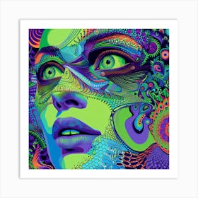 Psychedelic Art 10 Art Print