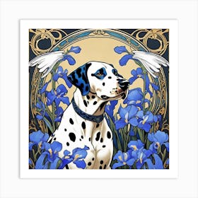 Dalmatian Angel Art Print