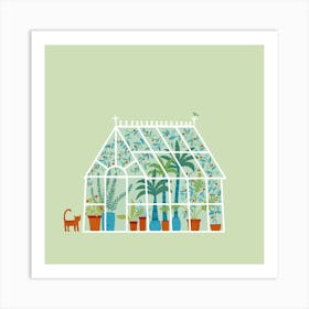 Victorian Greenhouse Art Print