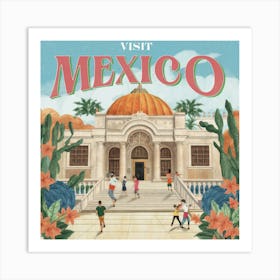 Visit Mexico 1 Art Print