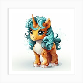 Cute Unicorn Art Print